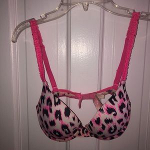 VS PINK Black and White Push Up Bra
